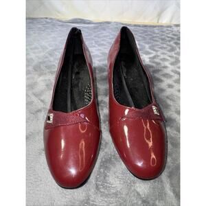 Women's Angel Steps Red Slip On Shoes Size 8W
